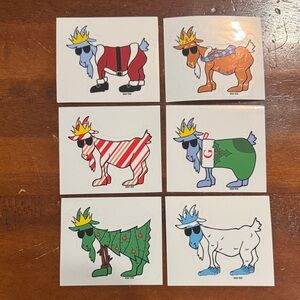 GOAT USA Holiday Stickers (6)